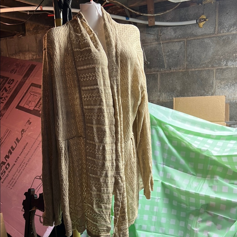 Cozy Beige Knit Cardigan